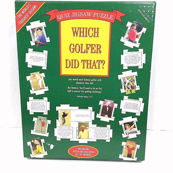 Which Golfer Did That? Quiz Jigsaw Puzzle Poster With Answers Included 252 Piece - Picture 1 of 10